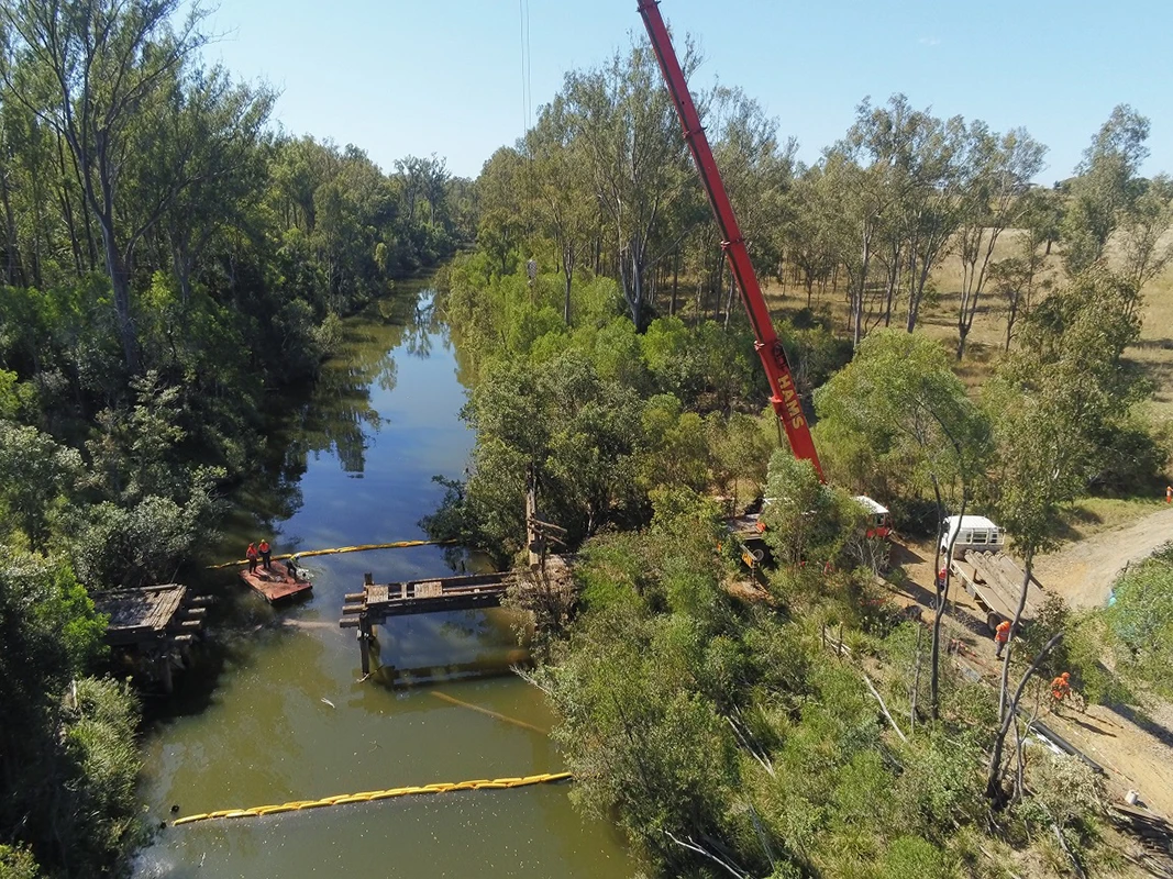 Pioneers Rest Bridge Demolition